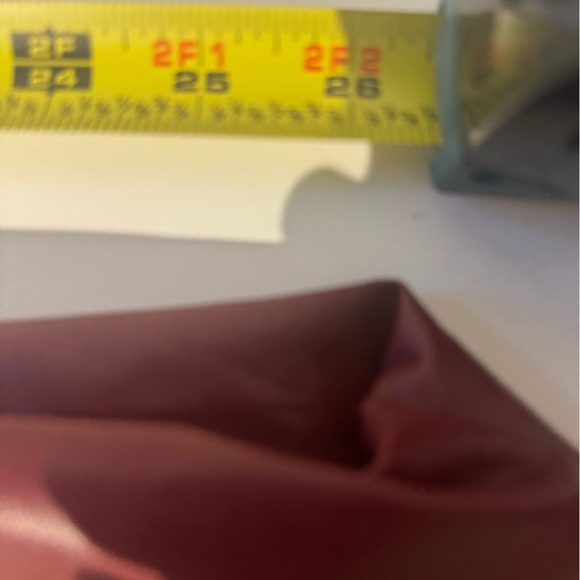 Babaton Aritzia Frida Pants Sz 6 Vegan Leather Red Stretch Ankle - Picture 16 of 16